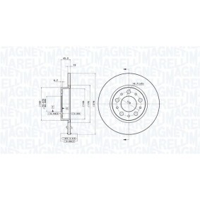 Bremsscheibe 360406011201 von MAGNETI MARELLI günstig für 105,63 € online kaufen