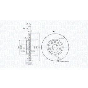 Bremsscheibe 360406029201 von MAGNETI MARELLI günstig für 137,51 € online kaufen