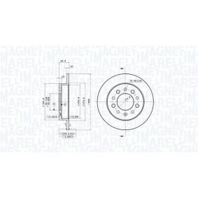 Bremsscheibe 360406078501 von MAGNETI MARELLI günstig für 93,69 € online kaufen