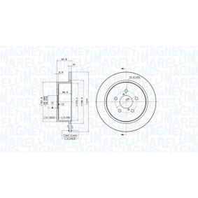 Bremsscheibe 360406097901 von MAGNETI MARELLI günstig für 89,56 € online kaufen