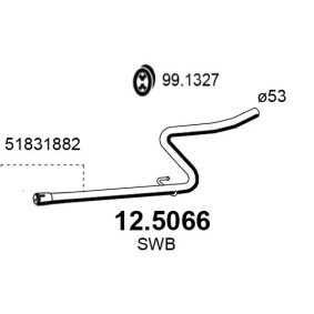 Abgasrohr 12.5066 von ASSO günstig für 97,24 € online kaufen