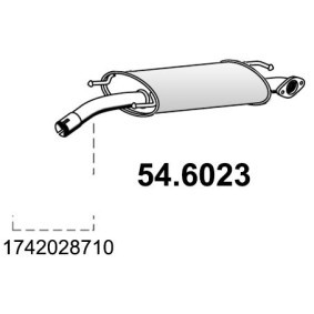 Compre Panela de escape central da ASSO 54.6023 a um preço baixo por 240,72 €