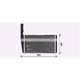 Wärmetauscher, Innenraumheizung AU6232 von PRASCO günstig für 105,75 € online kaufen