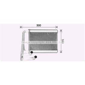 Wärmetauscher, Innenraumheizung KA6306 von PRASCO günstig für 99,96 € online kaufen