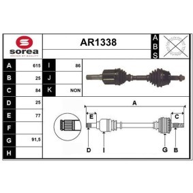 Comprar Árbol de transmisión de SNRA AR1338 a bajo precio de 173,16 €