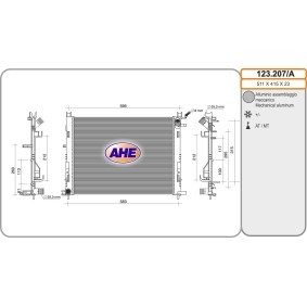Kühler, Motorkühlung 123.207/A von AHE günstig für 121,22 € online kaufen
