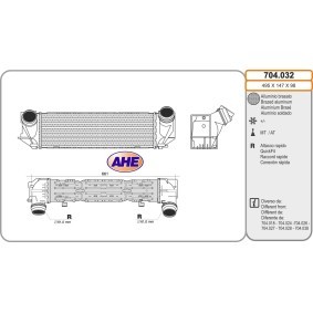 Ladeluftkühler 704.032 von AHE günstig für 209,09 € online kaufen