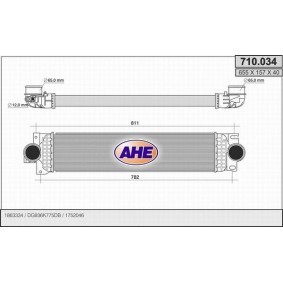 Ladeluftkühler 710.034 von AHE günstig für 218,15 € online kaufen