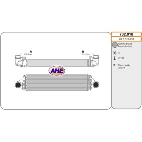 Ladeluftkühler 732.018 von AHE günstig für 239,54 € online kaufen