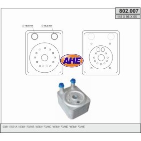 Ölkühler 802.007 von AHE günstig für 108,08 € online kaufen