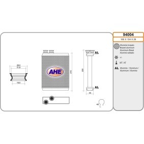 Wärmetauscher, Innenraumheizung 94004 von AHE günstig für 84,02 € online kaufen