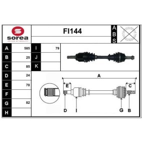 Acquista Semiasse da SERA FI144 a buon mercato per soli 156,97 €