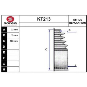 Comprar Juego de fuelle, árbol de transmisión de SERA KT213 a bajo precio de 15,56 €
