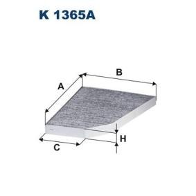 Achetez des Filtre d'habitacle FILTRON K 1365A à prix pour 35,18 €