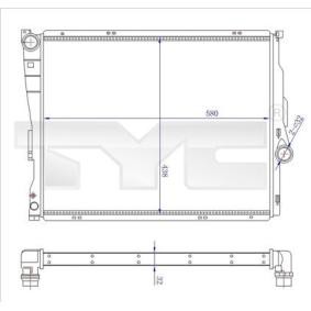 Kühler, Motorkühlung 703-0006-R von TYC günstig für 118,38 € online kaufen