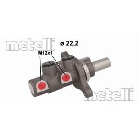 Acquista Cilindro maestro del freno da METELLI 05-1153 a buon mercato per soli 78,52 €