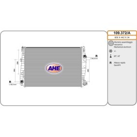 Kühler, Motorkühlung 109.372/A von AHE günstig für 159,96 € online kaufen