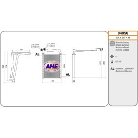 Wärmetauscher, Innenraumheizung 94056 von AHE günstig für 94,45 € online kaufen