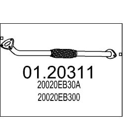 Abgasrohr 01.20311 von MTS günstig für 91,78 € online kaufen