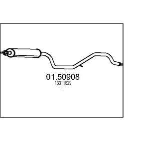 Achetez des Silencieux intermédiaire MTS 01.50908 à prix pour 89,41 €