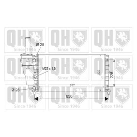 Compre Radiador, arrefecimento do motor da QUINTON HAZELL QER1545 a um preço baixo por 88,31 €
