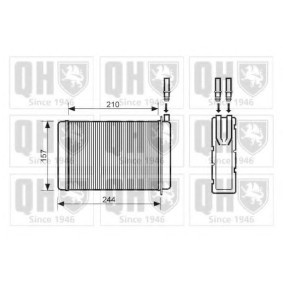 Wärmetauscher, Innenraumheizung QHR2051 von QUINTON HAZELL günstig für 53,31 € online kaufen