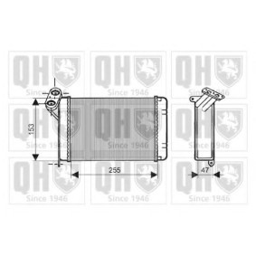 Wärmetauscher, Innenraumheizung QHR2078 von QUINTON HAZELL günstig für 136,82 € online kaufen