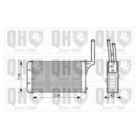 Wärmetauscher, Innenraumheizung QHR2079 von QUINTON HAZELL günstig für 33,88 € online kaufen