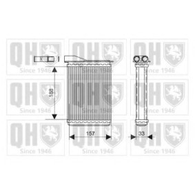 Wärmetauscher, Innenraumheizung QHR2091 von QUINTON HAZELL günstig für 53,31 € online kaufen