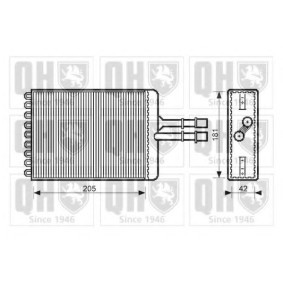 Wärmetauscher, Innenraumheizung QHR2100 von QUINTON HAZELL günstig für 80,94 € online kaufen
