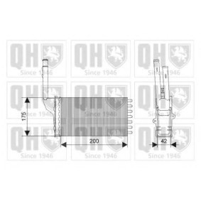 Wärmetauscher, Innenraumheizung QHR2103 von QUINTON HAZELL günstig für 33,88 € online kaufen