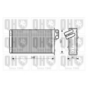 Wärmetauscher, Innenraumheizung QHR2104 von QUINTON HAZELL günstig für 68,87 € online kaufen