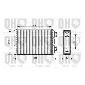 Wärmetauscher, Innenraumheizung QHR2107 von QUINTON HAZELL günstig für 143,55 € online kaufen