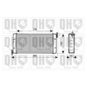 Compre Permutador de calor, aquecimento do habitáculo da QUINTON HAZELL QHR2114 a um preço baixo por 96,76 €