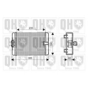 Compre Permutador de calor, aquecimento do habitáculo da QUINTON HAZELL QHR2115 a um preço baixo por 106,73 €