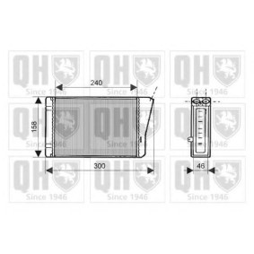 Wärmetauscher, Innenraumheizung QHR2117 von QUINTON HAZELL günstig für 67,15 € online kaufen