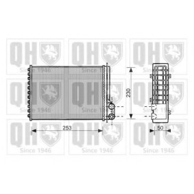Wärmetauscher, Innenraumheizung QHR2122 von QUINTON HAZELL günstig für 152,02 € online kaufen