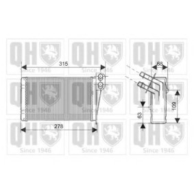 Wärmetauscher, Innenraumheizung QHR2143 von QUINTON HAZELL günstig für 61,98 € online kaufen