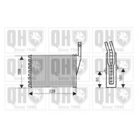 Wärmetauscher, Innenraumheizung QHR2147 von QUINTON HAZELL günstig für 106,41 € online kaufen