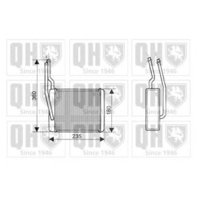 Wärmetauscher, Innenraumheizung QHR2148 von QUINTON HAZELL günstig für 87,74 € online kaufen