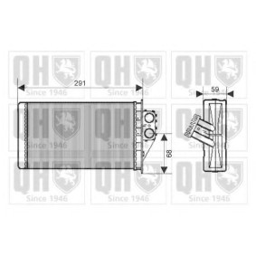 Wärmetauscher, Innenraumheizung QHR2167 von QUINTON HAZELL günstig für 124,92 € online kaufen