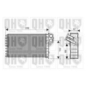 Wärmetauscher, Innenraumheizung QHR2168 von QUINTON HAZELL günstig für 101,36 € online kaufen