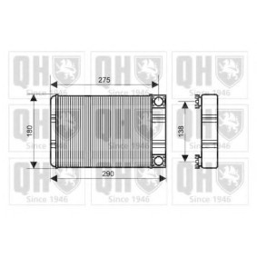 Compre Permutador de calor, aquecimento do habitáculo da QUINTON HAZELL QHR2182 a um preço baixo por 143,41 €