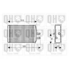 Wärmetauscher, Innenraumheizung QHR2185 von QUINTON HAZELL günstig für 119,91 € online kaufen