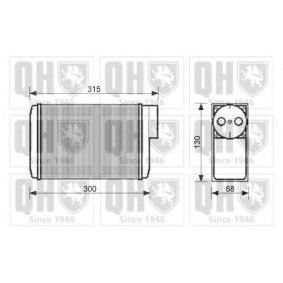 Wärmetauscher, Innenraumheizung QHR2191 von QUINTON HAZELL günstig für 42,73 € online kaufen