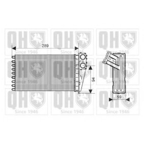 Wärmetauscher, Innenraumheizung QHR2196 von QUINTON HAZELL günstig für 124,92 € online kaufen