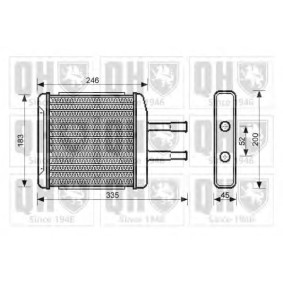 Compre Permutador de calor, aquecimento do habitáculo da QUINTON HAZELL QHR2198 a um preço baixo por 164,95 €