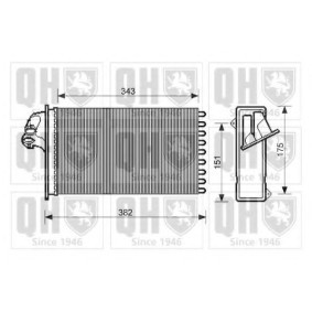 Compre Permutador de calor, aquecimento do habitáculo da QUINTON HAZELL QHR2211 a um preço baixo por 111,79 €