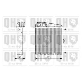 Wärmetauscher, Innenraumheizung QHR2223 von QUINTON HAZELL günstig für 89,44 € online kaufen