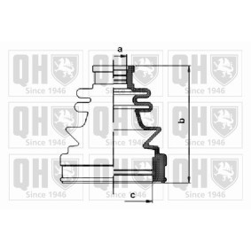 Faltenbalgsatz, Antriebswelle QJB1109 von QUINTON HAZELL günstig für 10,86 € online kaufen